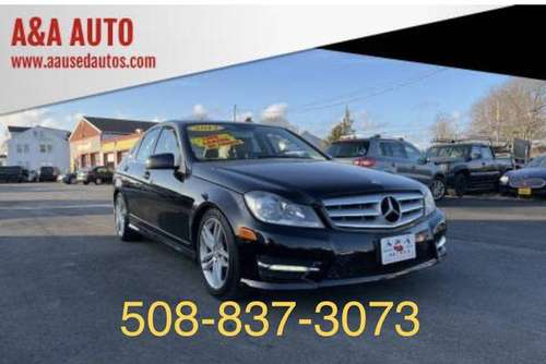 2012 Mercedes Benz C 300 AWD BLACK SEDAN - - by for sale in Fairhaven, MA