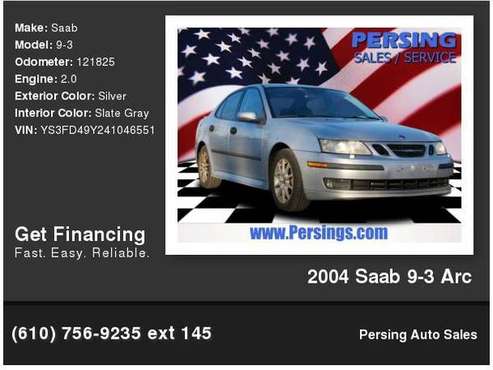 2004 Saab 9-3 Arc - - by dealer - vehicle automotive for sale in Allentown, PA