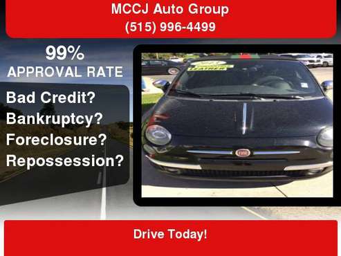 2013 FIAT 500 2dr Conv GUCCI GUARANTEED CREDIT APPROVAL! *100%... for sale in Des Moines, IA