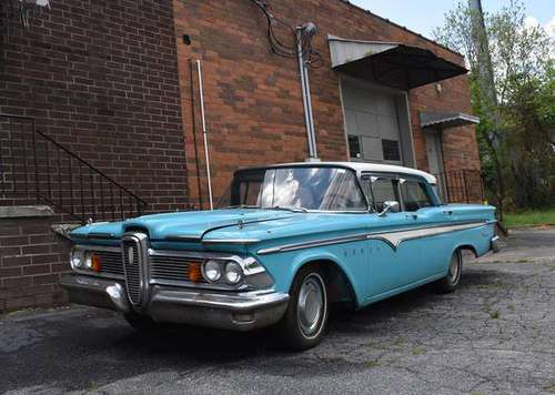 1959 EDSEL C9 RANGER, Blue w/White Roof 4D Sedan for sale in Greenville, SC