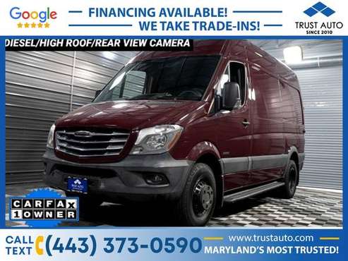 2014 Freightliner Sprinter 3500 High Roof 144WB Diesel Dually Cargo for sale in Sykesville, MD