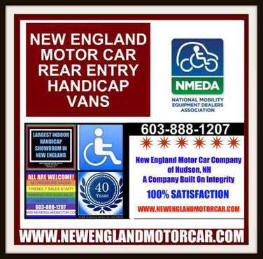 ♿♿ HANDICAP INVENTORY AT NEW ENGLAND MOTOR CAR IN HUDSON NH ♿♿ for sale in Hudson, MA