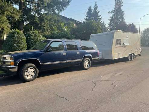 1997 Suburban & 2002 Jayco kiwi trailer for sale in Vancouver, OR