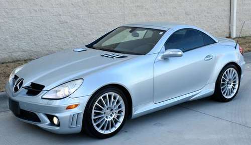 Diamond Silver 2006 Mercedes Benz SLK55 AMG - Black Leather - 5 5 V8 for sale in Raleigh, NC