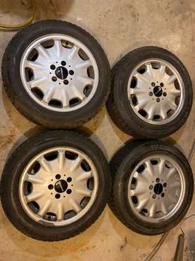 Set of 4 GENUINE Mercedes 16" RIMS Michelin Snow tires winter set -... for sale in hampstead, RI