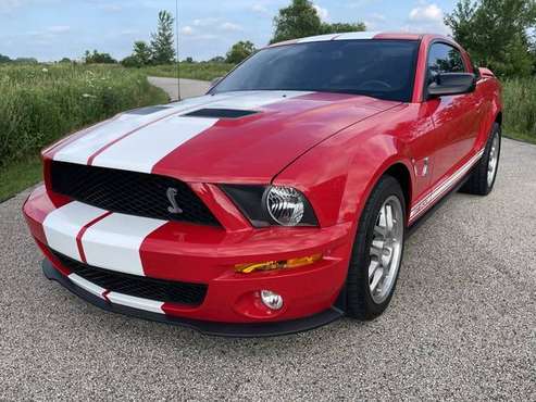 2007 Shelby Mustang GT 500 Supercharged V8 Torch Red Low Miles for sale in Woodstock, IL