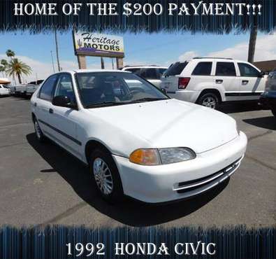 1992 Honda Civic CHEAP ON THE WALLET!!!- Closeout Sale! - cars &... for sale in Casa Grande, AZ