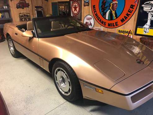 1987 Corvette Convertible RARE triple gold, low miles for sale in Ottawa Lake, OH