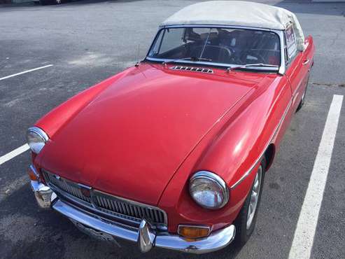 1968 MGB red roadster antique car for sale for sale in Charlestown, RI