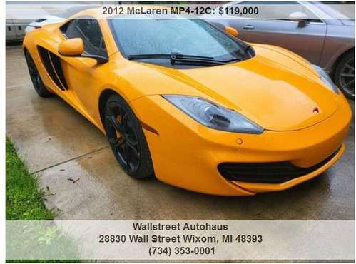 2012 McLaren MP4-12C Price Reduced! - - by dealer for sale in Wixom, MI