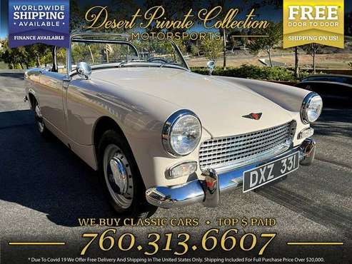Drive this 1962 Austin Healey Sprite Convertible Hard top Convert for sale in Palm Desert , CA