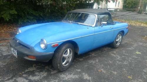 Classic 1979 blue MGB Convertible - cars & trucks - by owner -... for sale in Kingston, NY