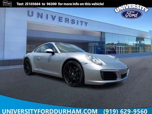 2018 Porsche 911 Carrera Coupe RWD for sale in Durham, NC