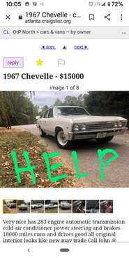 HELP 67 chevelle posted on craigslist for sale in Portland, GA