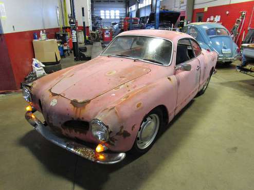 1968 VW Karmann Ghia Project with Parts for sale in Elkwood, VA